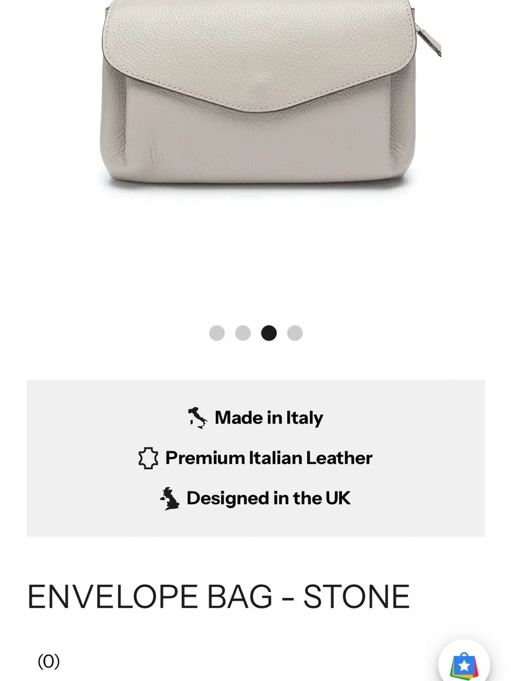 Italian leather clutch (pristine condition)